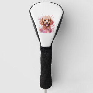 Brown Poodle Puppy, Baby Dog, Colour Splashes, Wat Golf Head Cover