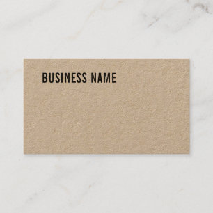 Brown Premium Kraft Paper Professional Luxury Chic Business Card