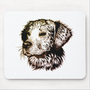 Brown Puppy Sketch  Mouse Mat