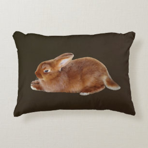 Brown Rabbit Decorative Cushion