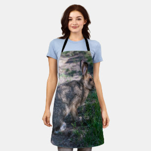 Brown Rabbit, Resting in Nature Apron
