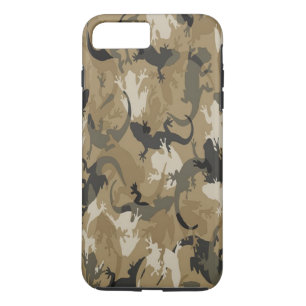 Brown Reptile Camouflage iPhone 7 Case