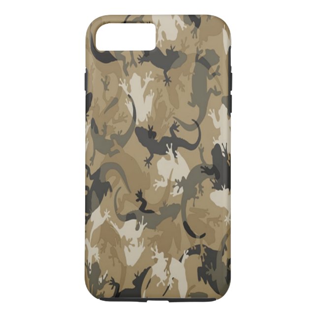 Brown Reptile Camouflage iPhone 7 Case (Back)