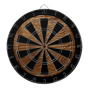 Brown Retro Custom Leather Dartboard