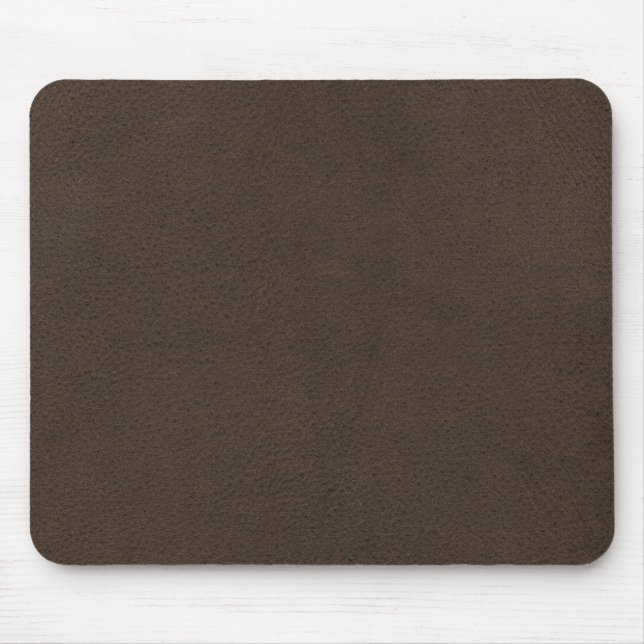 Brown Retro Custom Suede Mouse Mat (Front)