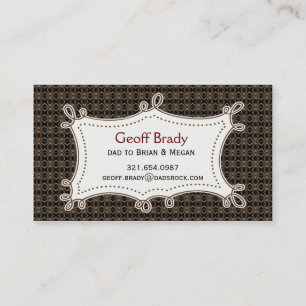 Brown Retro Daddy Card