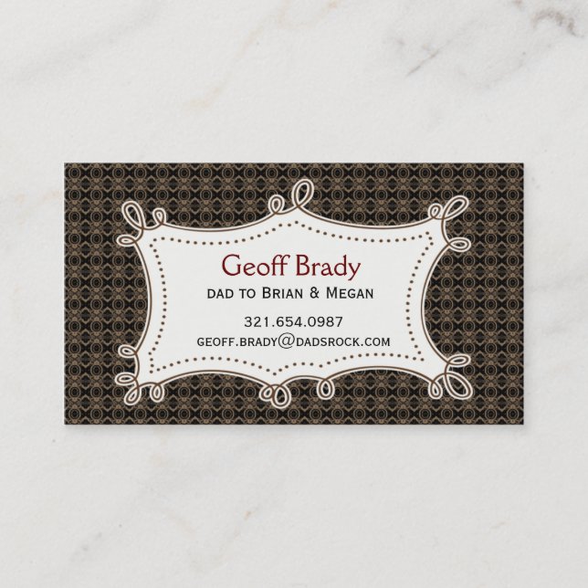 Brown Retro Daddy Card (Front)