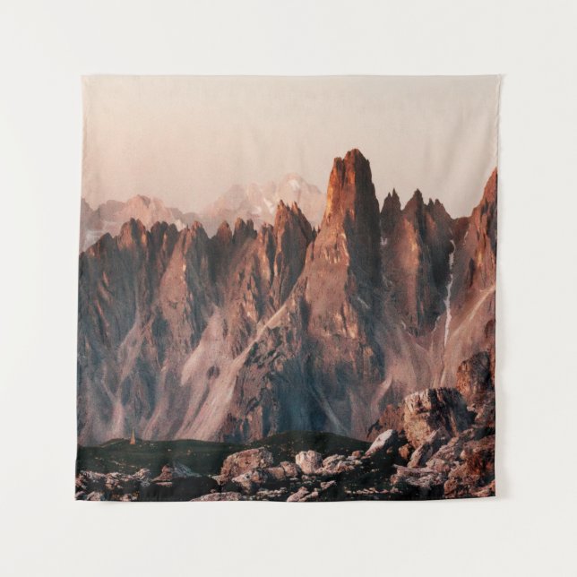 BROWN ROCK FORMATION DURING DAYTIME TAPESTRY (Front)