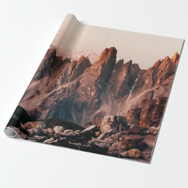 BROWN ROCK FORMATION DURING DAYTIME WRAPPING PAPER (Unrolled)