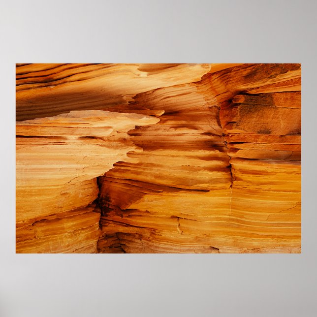 Brown rock formation poster (Front)