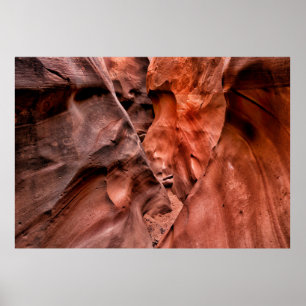 Brown rock formations poster