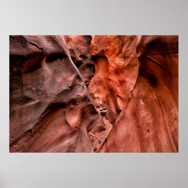 Brown rock formations poster (Front)