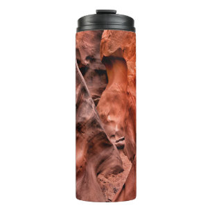 Brown rock formations thermal tumbler