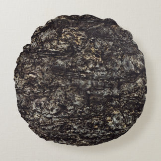 Brown rock round cushion