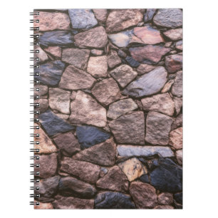 Brown rock wall notebook
