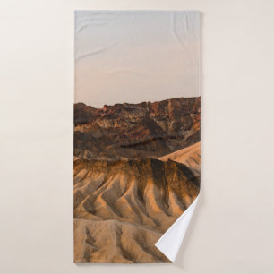 BROWN ROCKY MOUNTAIN UNDER BLUE SKY DURING DAYTIME BATH TOWEL