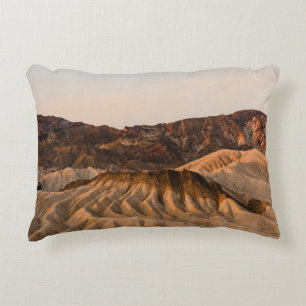 BROWN ROCKY MOUNTAIN UNDER BLUE SKY DURING DAYTIME DECORATIVE CUSHION