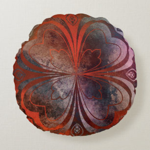 brown round cushion