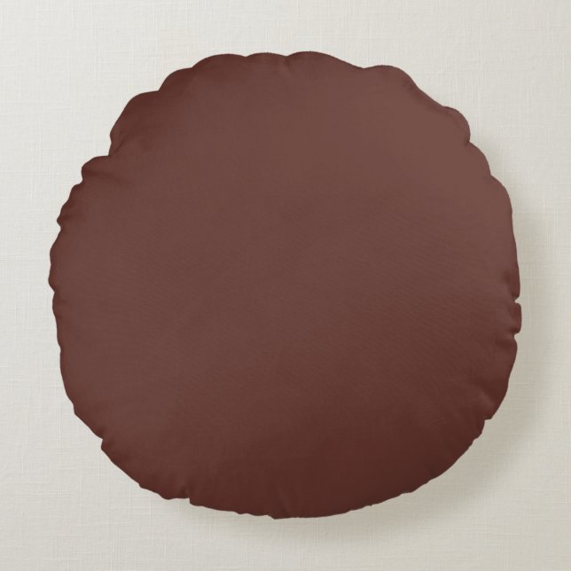 Brown Round Pillow (Front)