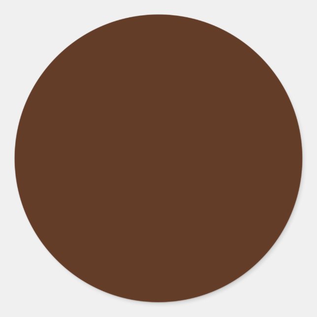 Brown  Round Sticker (Front)