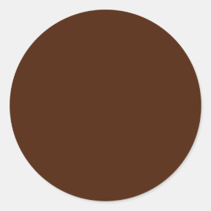 Brown  Round Sticker