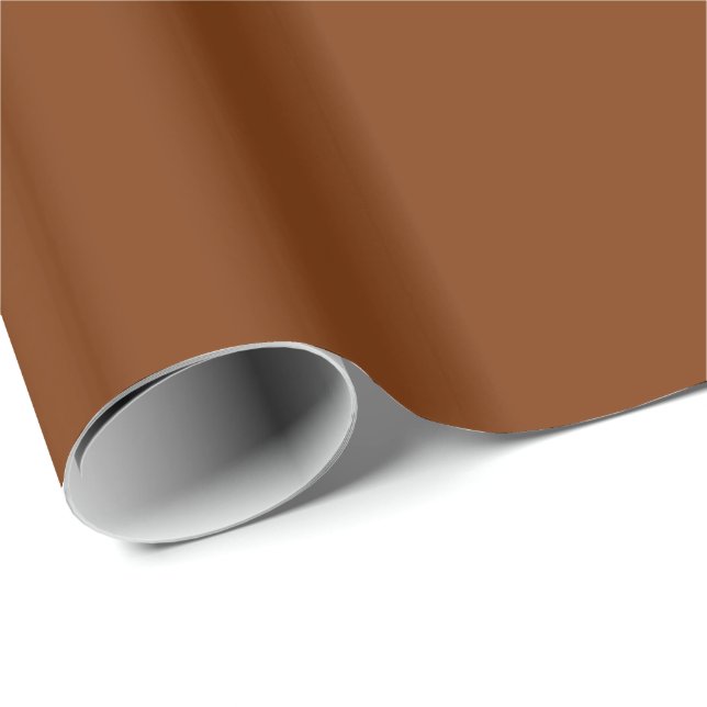 BROWN RUST (solid colour) ~ Wrapping Paper (Roll Corner)