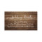 Brown Rustic Wood, Script Wedding Website Details