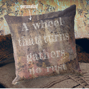 Brown rusty pattern cushion
