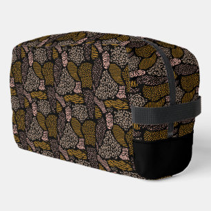 Brown Safari Animal Print Dopp Kit