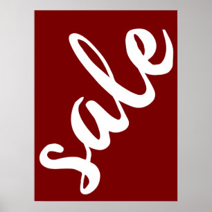 Brown Sale Sign, 18x24 Large Sale Poster