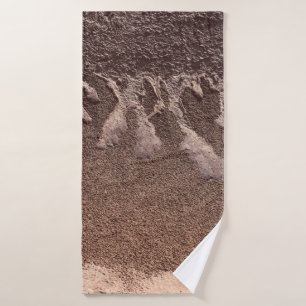 Brown sand bath towel