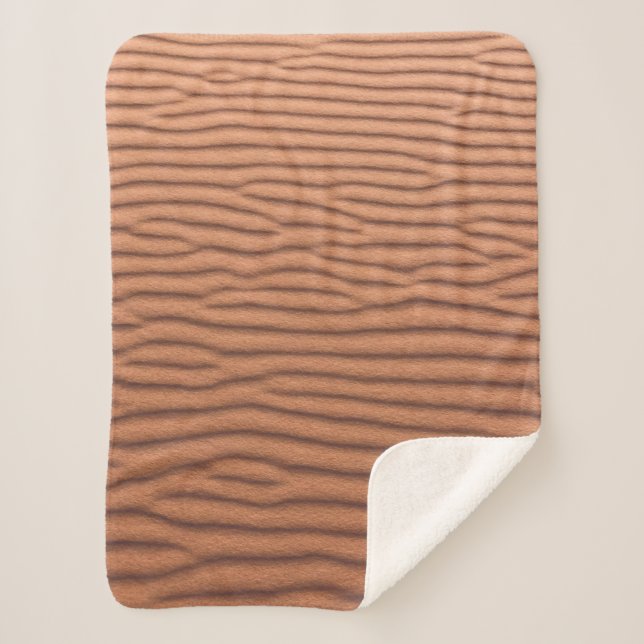 Brown sand sherpa blanket (Front)