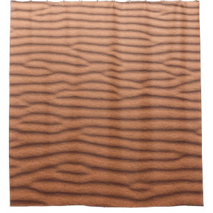 Brown sand shower curtain