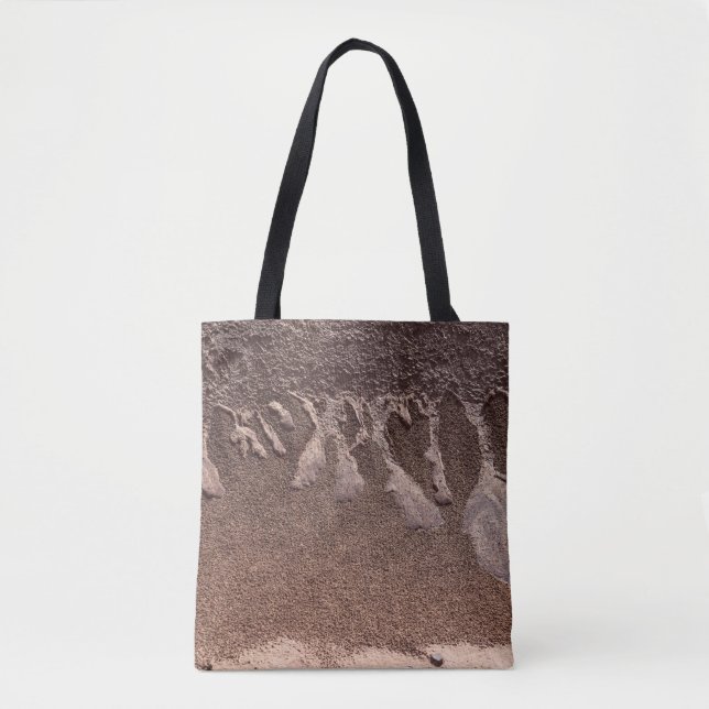 Brown sand tote bag (Front)