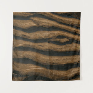 Brown sand with footprints during daytime tapestry