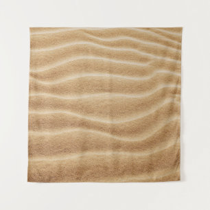 BROWN SAND WITH SHADOW OF PERSON TAPESTRY