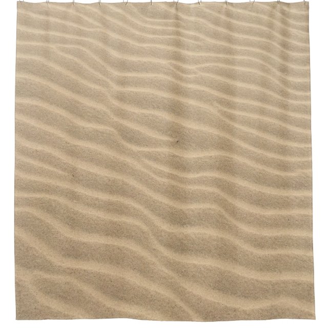 Brown sands shower curtain (Front)