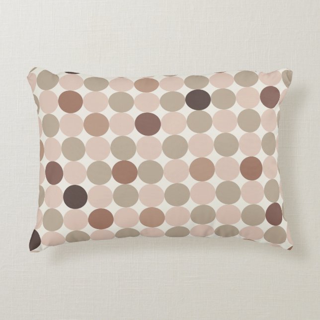 Brown Scandinavian Geometric Accent Pillow (Front)