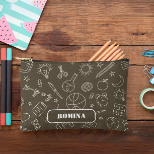 Brown School elements Pencil case/bag Accessory Pouch