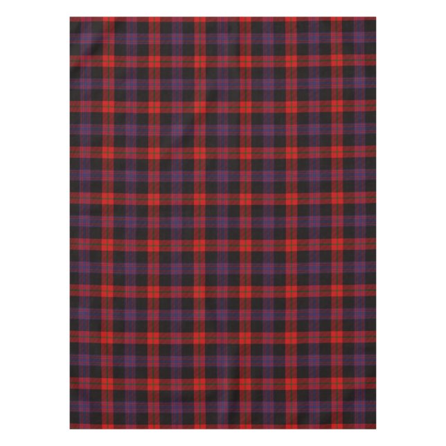 Brown Scottish Clan Tartan Pattern Tablecloth (Front)