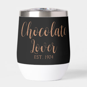 Brown Script Established Chocolate Lover