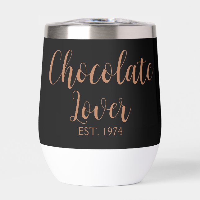 Brown Script Established Chocolate Lover (Front)