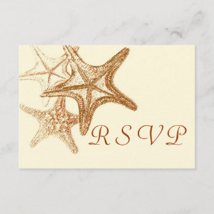 brown seastar RSVP Card