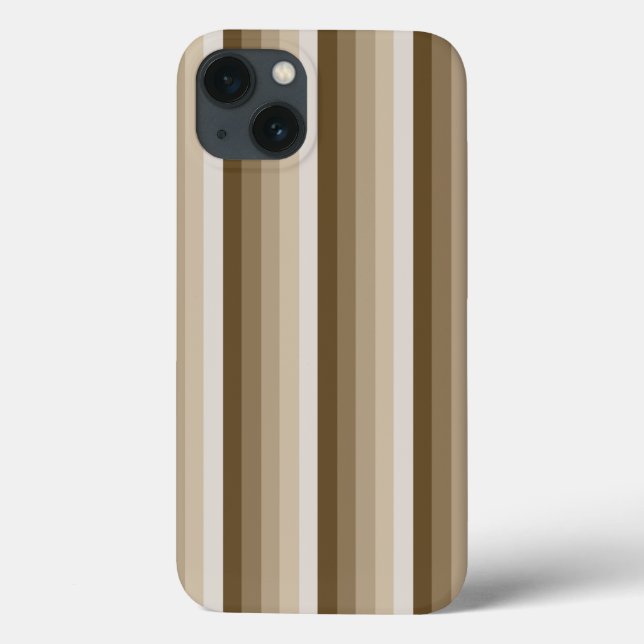 Brown shadow stripes Case-Mate iPhone case (Back)