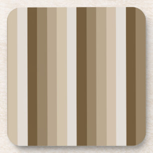 Brown shadow stripes coaster
