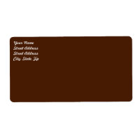 Brown  Shipping Label