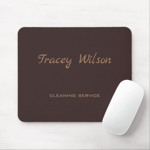 Brown simple business mouse mat