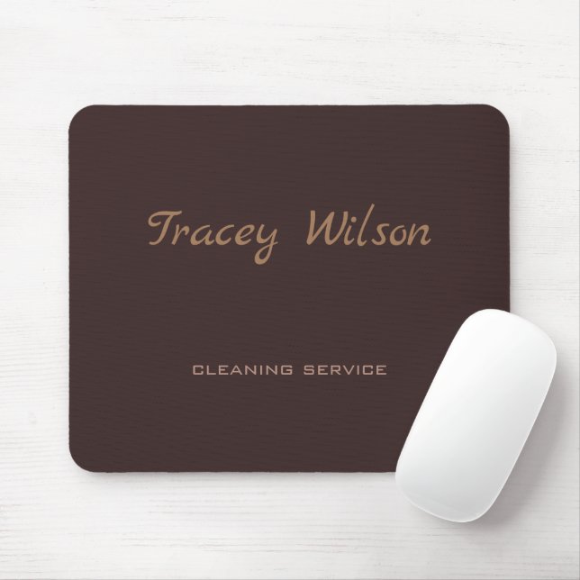 Brown simple business mouse mat (With Mouse)