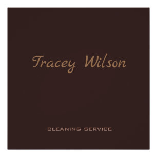 Brown simple business poster