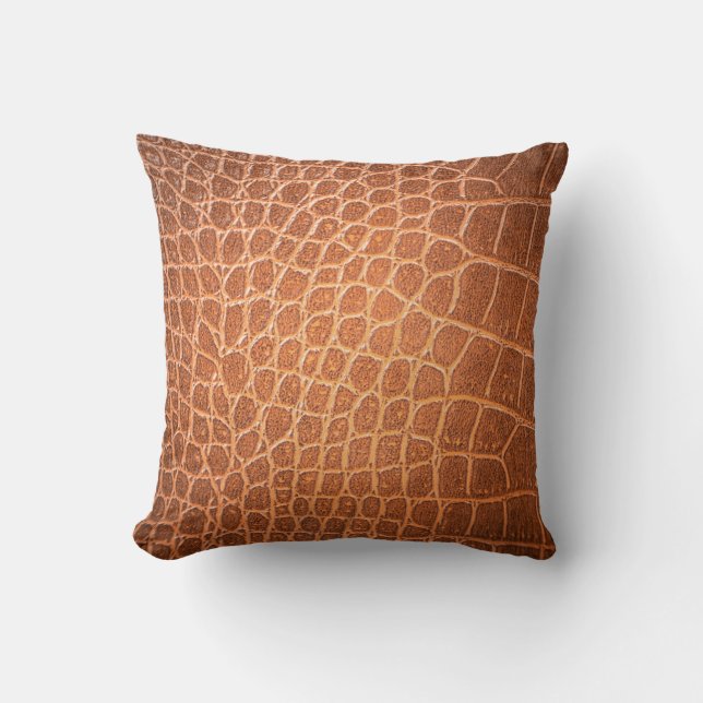 Brown skin leather texture backgroundskin,abstract cushion (Front)